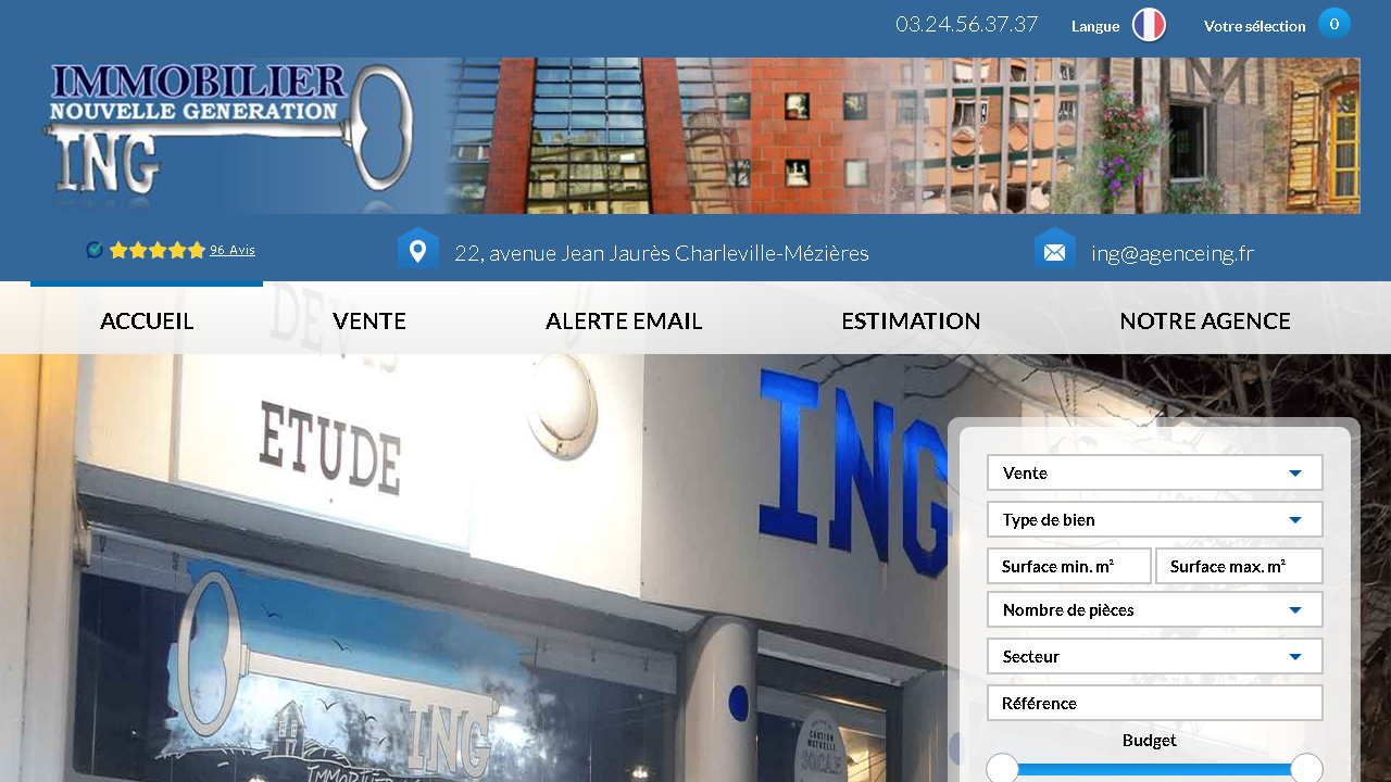 Capture d'écran de http://www.agence-ing.fr/ 